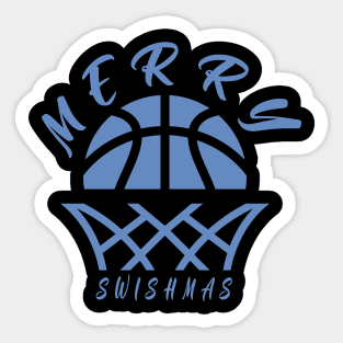 Basketball ball in hoop Sticker